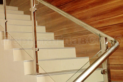 Ограждения из нержавейки со стеклом в Самаре. Готовые проекты ПерилаГлавСнаб - фото 23