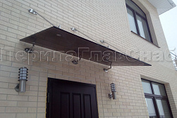 Стеклянные козырьки на вантах в Самаре. Готовые проекты ПерилаГлавСнаб - фото 27