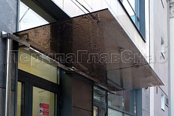 Стеклянные козырьки на вантах в Самаре. Готовые проекты ПерилаГлавСнаб - фото 31