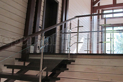 Перила и ограждения из нержавейки и дерева в Самаре. Готовые проекты ПерилаГлавСнаб - фото 10