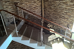 Ограждения из нержавейки со стеклом в Самаре. Готовые проекты ПерилаГлавСнаб - фото 20