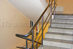 Перила и ограждения из нержавеющей стали с двумя ригелями в Самаре. Готовые проекты ПерилаГлавСнаб - фото 11