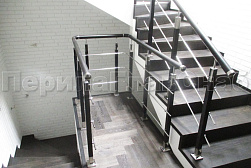 Ограждения из нержавеющей стали с тремя ригелями в Самаре. Готовые проекты ПерилаГлавСнаб - фото 6