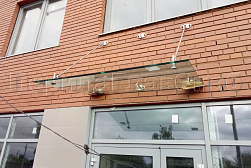 Стеклянные козырьки на вантах в Самаре. Готовые проекты ПерилаГлавСнаб - фото 7