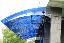 Козырьки и навесы на металлокаркасе в Самаре. Готовые проекты ПерилаГлавСнаб - фото 30