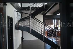 Перила для лестниц из металла в Самаре. Готовые проекты ПерилаГлавСнаб - фото 8