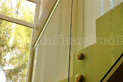 Стеклянные перила для лестниц в Самаре. Готовые проекты ПерилаГлавСнаб - фото 5