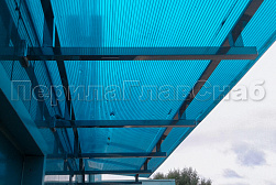 Консольные козырьки и навесы в Самаре. Готовые проекты ПерилаГлавСнаб - фото 5