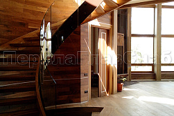 Стеклянные перила для винтовых лестниц в Самаре. Готовые проекты ПерилаГлавСнаб - фото 17