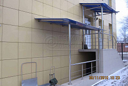 Козырьки и навесы на металлокаркасе в Самаре. Готовые проекты ПерилаГлавСнаб - фото 19