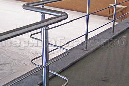 Перила и ограждения из нержавеющей стали с двумя ригелями в Самаре. Готовые проекты ПерилаГлавСнаб - фото 13
