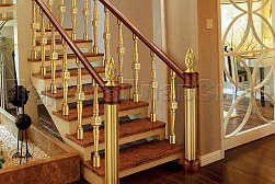 Латунные перила под золото в Самаре. Готовые проекты ПерилаГлавСнаб - фото 7 Латунные перила под золото в Самаре. Готовые проекты ПерилаГлавСнаб - фото 7