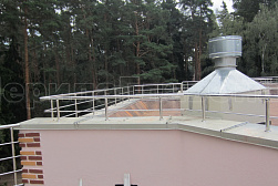 Ограждения для кровли из нержавеющей стали в Самаре. Готовые проекты ПерилаГлавСнаб - фото 4