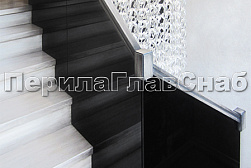 Стеклянные перила для колодезных лестниц в Самаре. Готовые проекты ПерилаГлавСнаб - фото 14