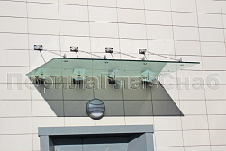 Стеклянные козырьки на вантах в Самаре. Готовые проекты ПерилаГлавСнаб - фото 29