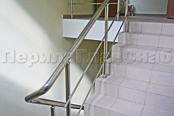 Перила и ограждения из нержавеющей стали с двумя ригелями в Самаре. Готовые проекты ПерилаГлавСнаб - фото 15