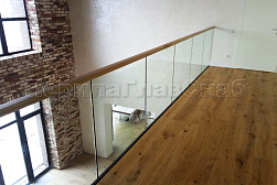 Цельностеклянные ограждения на несущем стекле в Самаре. Готовые проекты ПерилаГлавСнаб - фото 26