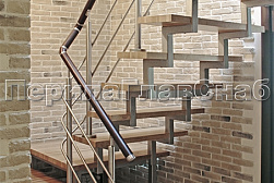 Перила и ограждения из нержавейки и дерева в Самаре. Готовые проекты ПерилаГлавСнаб - фото 2