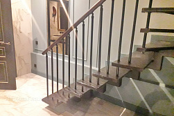 Перила и ограждения с вертикальным заполнением в Самаре. Готовые проекты ПерилаГлавСнаб - фото 10