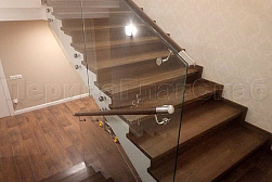 Цельностеклянные ограждения на несущем стекле в Самаре. Готовые проекты ПерилаГлавСнаб - фото 10