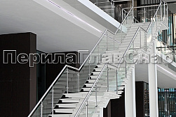 Ограждения из нержавейки со стеклом в Самаре. Готовые проекты ПерилаГлавСнаб - фото 22