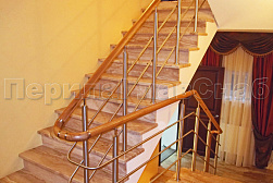 Ограждения из нержавеющей стали с тремя ригелями в Самаре. Готовые проекты ПерилаГлавСнаб - фото 12