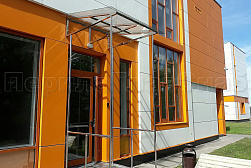 Козырьки и навесы на металлокаркасе в Самаре. Готовые проекты ПерилаГлавСнаб - фото 13