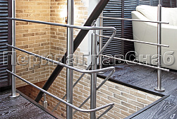 Перила и ограждения из нержавейки и дерева в Самаре. Готовые проекты ПерилаГлавСнаб - фото 4
