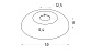 Низ стойки 12.5 мм, S=0.4 мм, 50 х 13 мм, полированный, AISI 304 k202-8