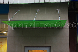 Стеклянные козырьки на вантах в Самаре. Готовые проекты ПерилаГлавСнаб - фото 13