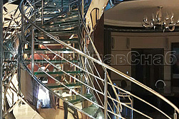 Ограждения для лестниц в Самаре. Готовые проекты ПерилаГлавСнаб - фото 19