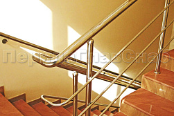 Ограждения из нержавеющей стали с тремя ригелями в Самаре. Готовые проекты ПерилаГлавСнаб - фото 15