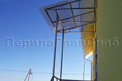 Козырьки и навесы на металлокаркасе в Самаре. Готовые проекты ПерилаГлавСнаб - фото 22