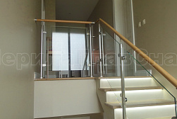 Перила и ограждения из нержавейки и дерева в Самаре. Готовые проекты ПерилаГлавСнаб - фото 13