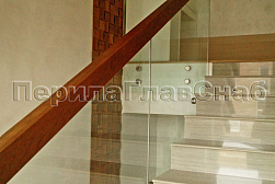 Цельностеклянные ограждения на несущем стекле в Самаре. Готовые проекты ПерилаГлавСнаб - фото 24