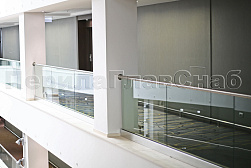 Цельностеклянные ограждения на несущем стекле в Самаре. Готовые проекты ПерилаГлавСнаб - фото 25