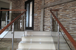 Перила и ограждения из нержавейки и дерева в Самаре. Готовые проекты ПерилаГлавСнаб - фото 27