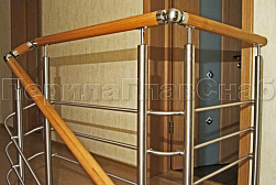 Ограждения из нержавеющей стали с тремя ригелями в Самаре. Готовые проекты ПерилаГлавСнаб - фото 11