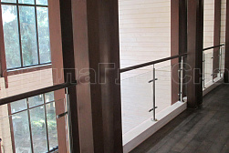 Ограждения из нержавейки со стеклом в Самаре. Готовые проекты ПерилаГлавСнаб - фото 24