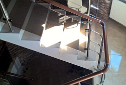 Перила и ограждения из нержавейки и дерева в Самаре. Готовые проекты ПерилаГлавСнаб - фото 26