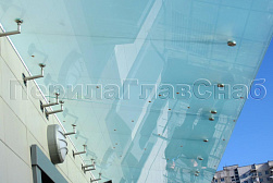 Стеклянные козырьки на вантах в Самаре. Готовые проекты ПерилаГлавСнаб - фото 28