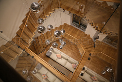 Стеклянные перила для винтовых лестниц в Самаре. Готовые проекты ПерилаГлавСнаб - фото 3