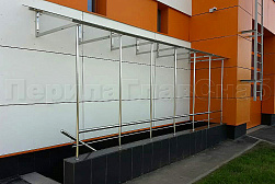 Козырьки и навесы на металлокаркасе в Самаре. Готовые проекты ПерилаГлавСнаб - фото 17