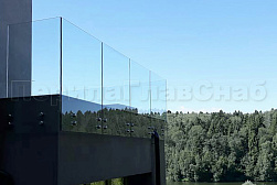 Стеклянные перила для балконов в Самаре. Готовые проекты ПерилаГлавСнаб - фото 33