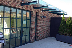 Консольные козырьки и навесы в Самаре. Готовые проекты ПерилаГлавСнаб - фото 13