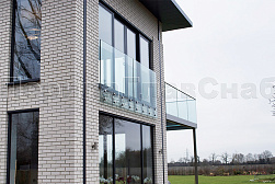 Стеклянные перила для балконов в Самаре. Готовые проекты ПерилаГлавСнаб - фото 23