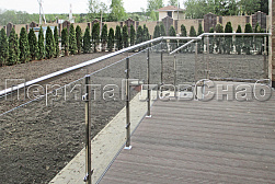 Перила и ограждения для террас в Самаре. Готовые проекты ПерилаГлавСнаб - фото 20