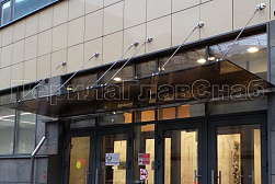 Стеклянные козырьки на вантах в Самаре. Готовые проекты ПерилаГлавСнаб - фото 30