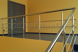 Ограждения из нержавеющей стали с тремя ригелями в Самаре. Готовые проекты ПерилаГлавСнаб - фото 17