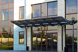 Консольные козырьки и навесы в Самаре. Готовые проекты ПерилаГлавСнаб - фото 11